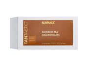 TanTastic Superior Tan Concentrates box with 30 ampoules for enhanced tanning results and melanin boost.