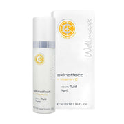 skineffect vitamin C cream fluid light in a 50ml bottle, promoting youthful skin and suitable for combination and dry skin.