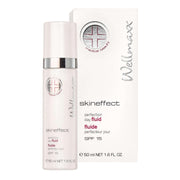 Skineffect perfection day fluid SPF 15 by Wellmaxx for radiant skin, reducing wrinkles and irritations.