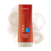 TanTastic Excellent After Sun Lotion tube with moisturizing formula for radiant skin and sun care.
