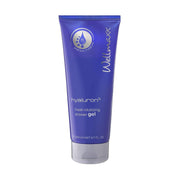 Wellmaxx hyaluron5 fresh vitalizing shower gel in a blue tube for moisturizing skin care, 200ml.