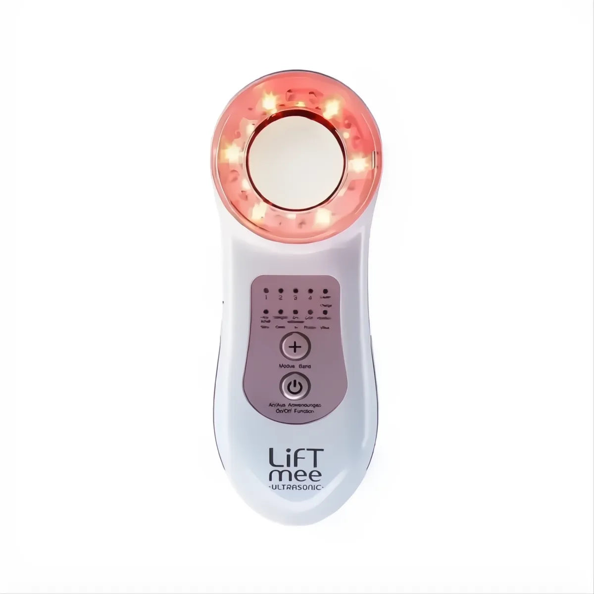 LiFTmee ULTRASONIC Gesichtspflegegerät mit Ultraschall und Lichttherapie zur Hautreinigung und Anti-Aging Pflege
