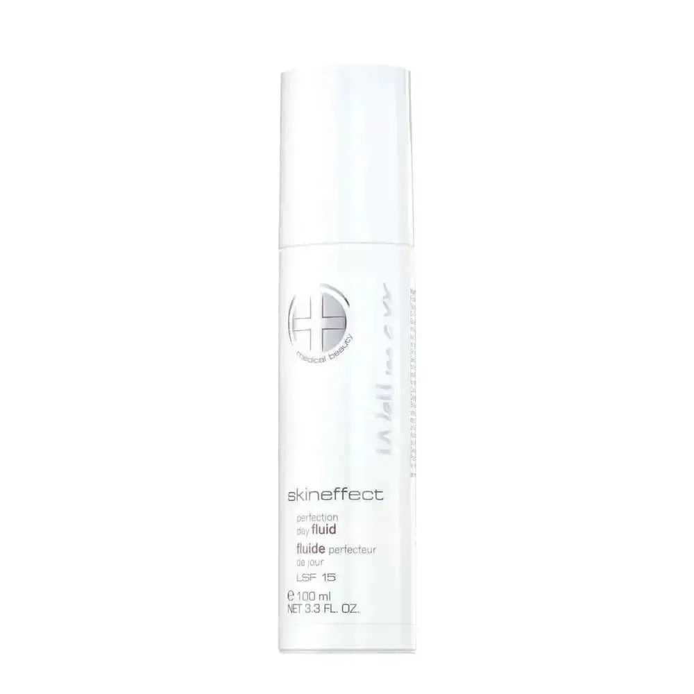 Skineffect Perfection Day Fluid anti-aging facial moisturizer with SPF 15 in white pump bottle