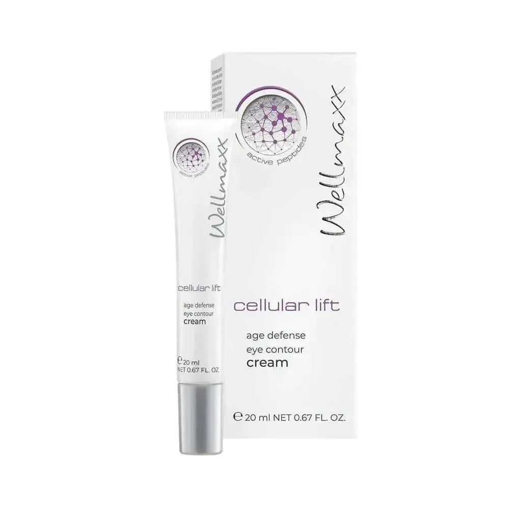 Cellular Lift age defense eye contour cream with peptide technology for anti-aging and hydration, 20ml tube with box