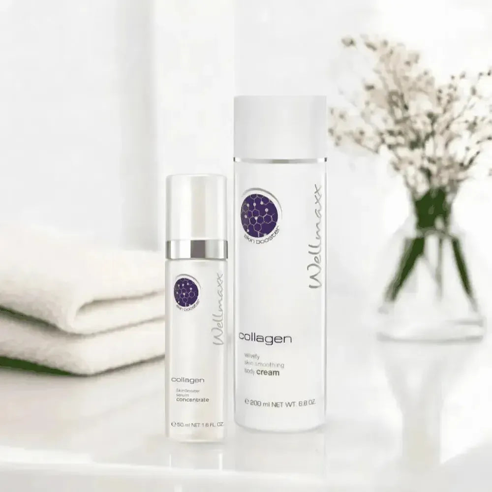 collagen hautserum für straffe, feuchtigkeitsspendende und glatte haut mit hyaluron und marinem collagen