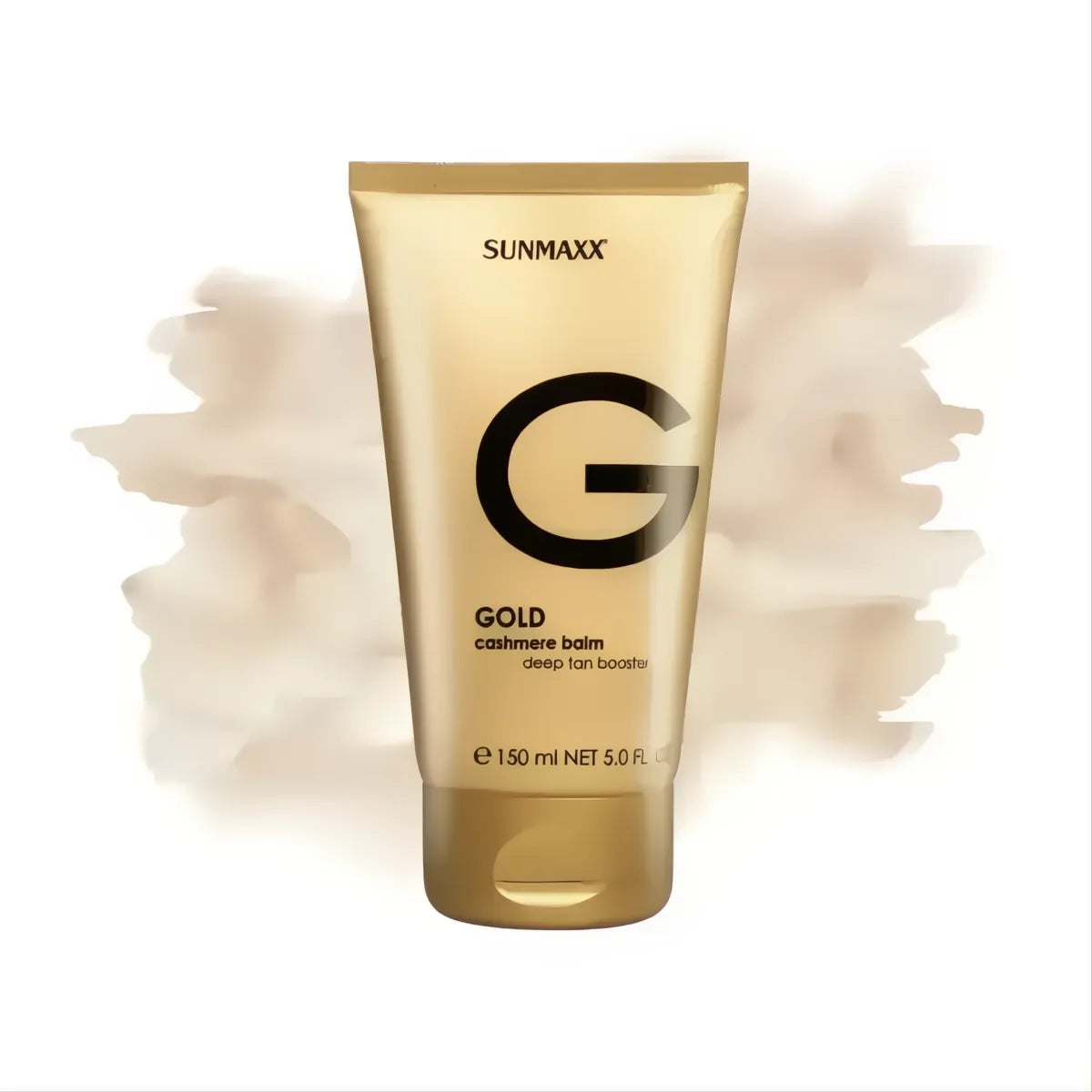 Gold Pre Tan tanning booster lotion with TAVe complex and moisturizing Vitamin E in gold tube