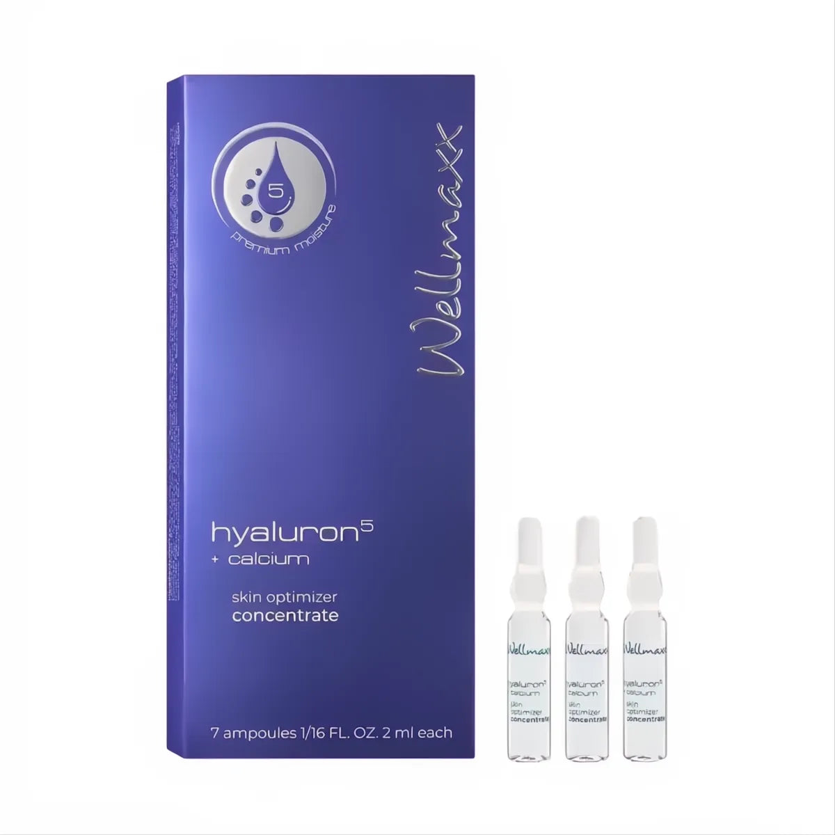 hyaluron⁵ calcium skin optimizer concentrate ampoules for intensive hydration and skin barrier support