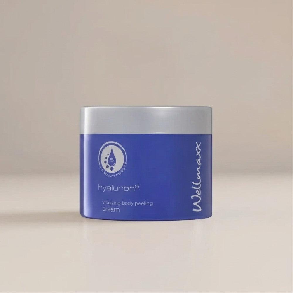 hyaluron⁵ vitalizing body peeling cream-anti-aging cosmetic-Wellmaxx