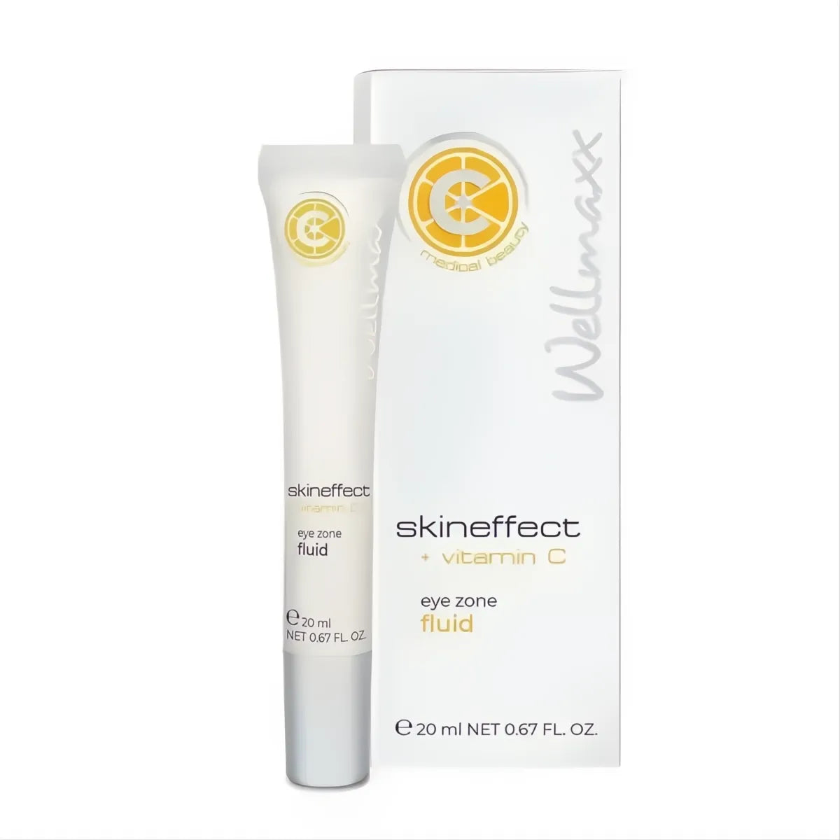 skineffect + vitamin C eye zone fluid for anti-aging and brightening around eyes with vitamins A and E, 20ml