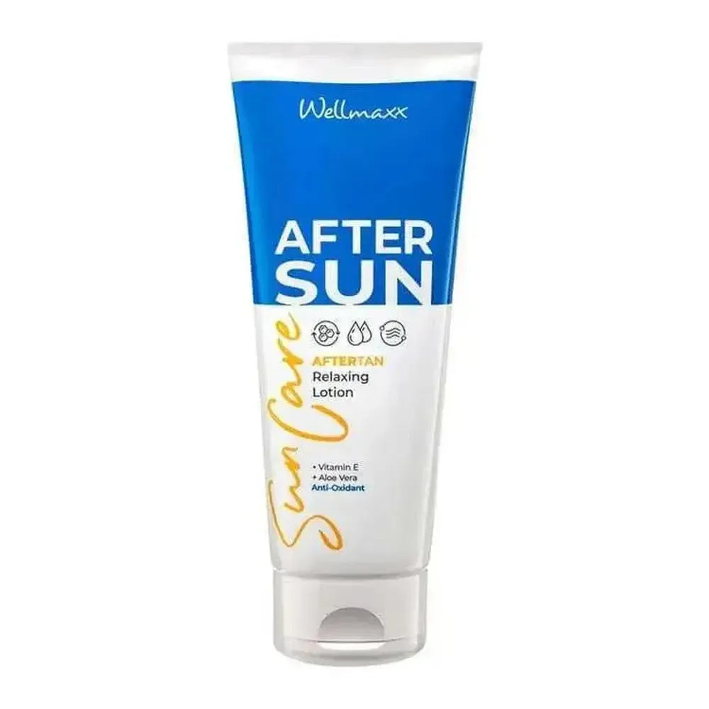suncare relaxing lotion after sun moisturizing lotion with vitamin E and aloe vera