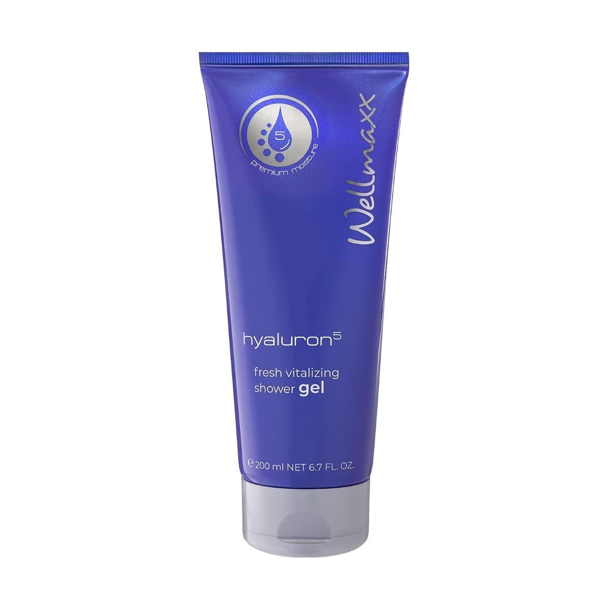 wellmaxx  Vitalizing shower gel  Skin cleansing gel  Refreshing skincare  Hydration shower gel  Hyaluronic acid shower gel  Hyaluron5 skincare  Hyaluron5 shower gel  Hyaluron  Gentle cleansing gel  Fresh skincare  Daily shower routine